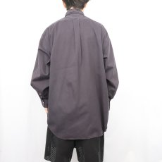 画像3: Ralph Lauren ロゴ刺繍 コットンボタンダウンシャツ BLACK XL (3)