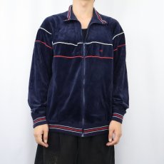 画像2: 80〜90's Christian Dior MONSIEUR ベロアトラックジャケット NAVY L (2)
