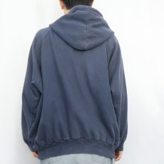 画像3: Bay Trading 裏サーマル ラグランスウェットジップパーカー NAVY LT (3)