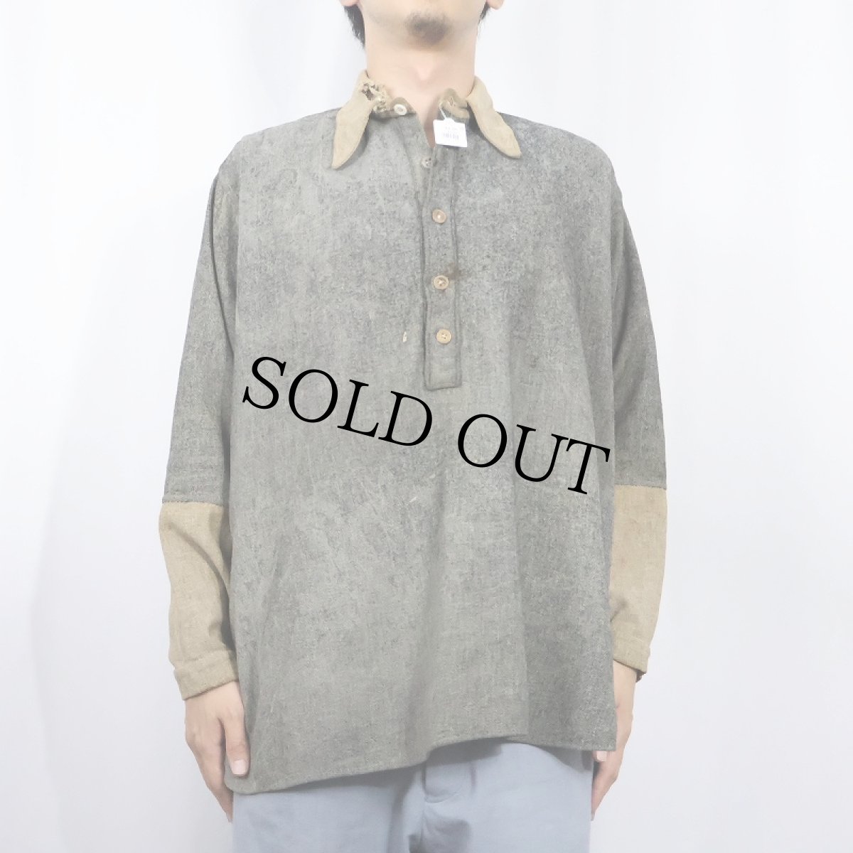 画像2: 〜40's ウールプルオーバーシャツ "Good Custom" (2)