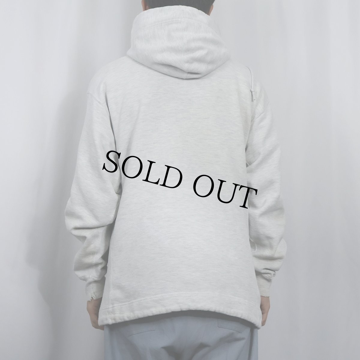 画像3: 90’s RUSSELL ATHLETIC USA製 REVERSE WEAVE TYPE "WESTERN MICHIGAN" スナップボタン&ポケット付き プリントスウェットフーディー M (3)