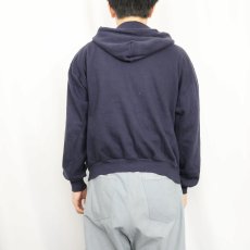 画像3: 80's Sears USA製 スウェットジップパーカー NAVY XL (3)