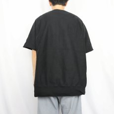 画像3: 2000's Champion REVERSE WEAVE カットオフスリーブ ラグランスウェット BLACK XXL (3)