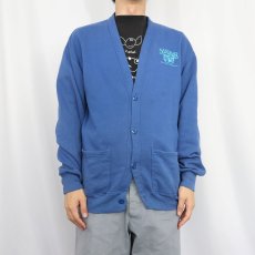画像2: 90's JERZEES USA製 "SANDERBAR" プリントスウェットカーディガン ONESIZE (2)