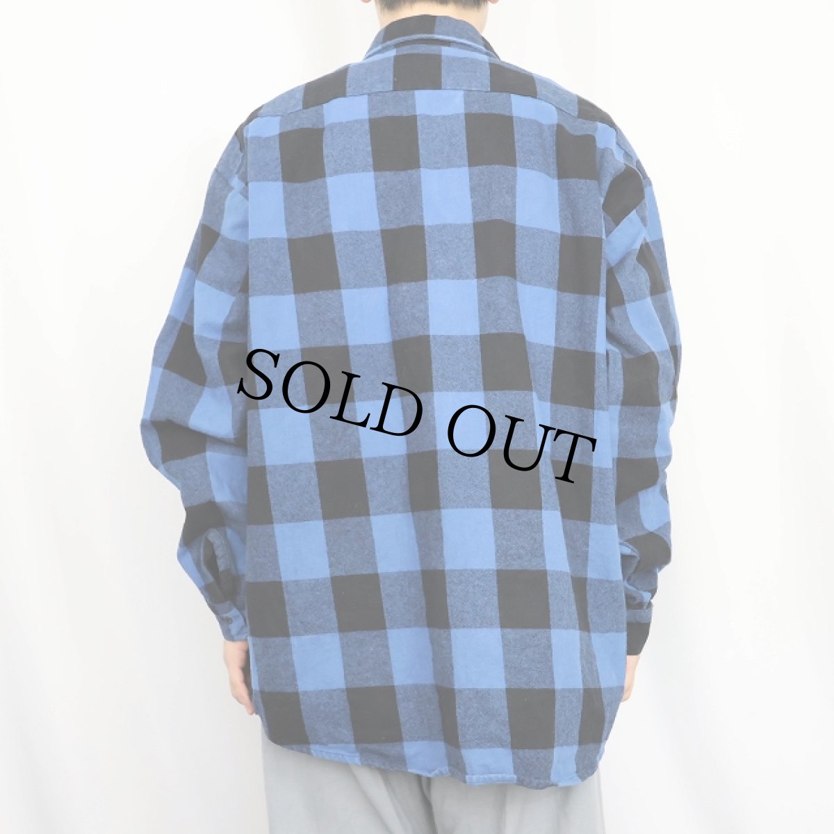 画像3: 90's BIG BILL USA製 バッファローチェック柄 ヘビーネルシャツ (3)