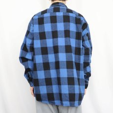 画像3: 90's BIG BILL USA製 バッファローチェック柄 ヘビーネルシャツ  (3)