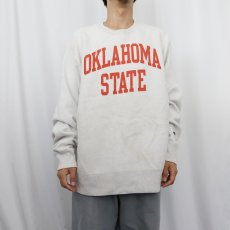 画像2: 2000's Champion REVERSE WEAVE "OKlAHOMA STATE" インサイドアウト プリントスウェット XL (2)