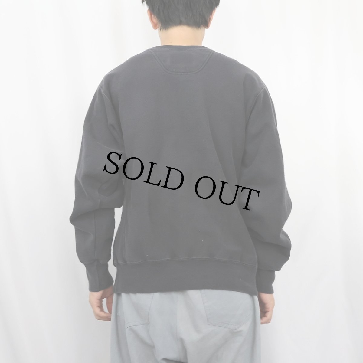 画像3: 2000's Champion REVERSE WEAVE 目無し スウェット BLACK M (3)
