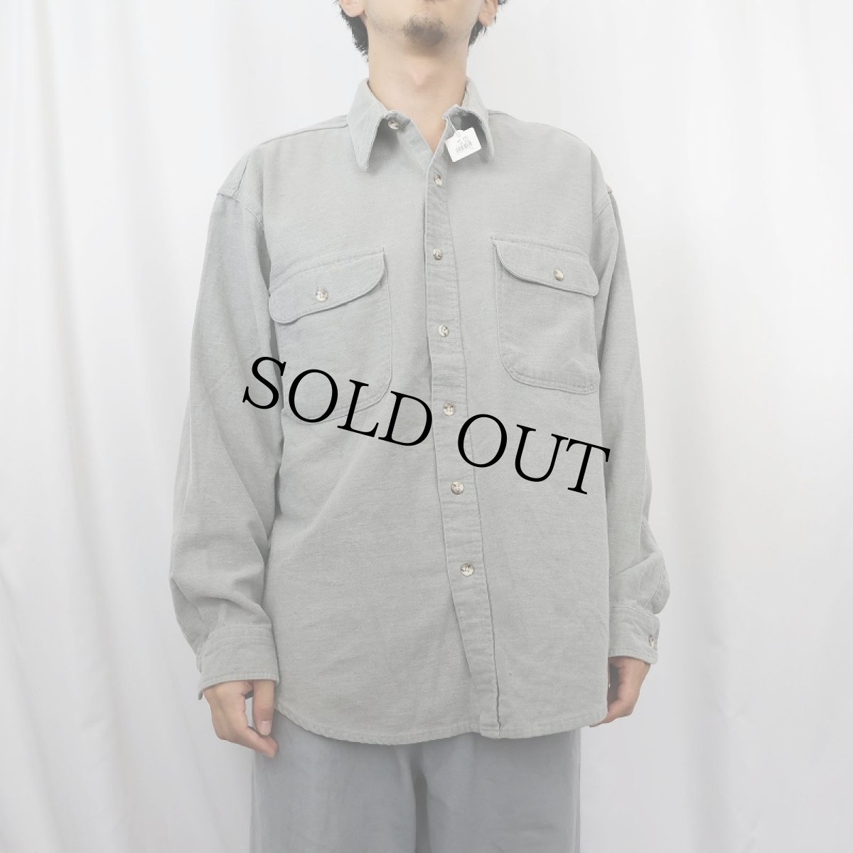 画像2: 90's〜 ST JOHN'S BAY シャモアクロスシャツ XL (2)