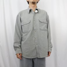 画像2: 90's〜 ST JOHN'S BAY シャモアクロスシャツ XL (2)