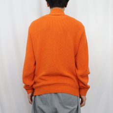 画像3: 90's LANDS' END USA製 ヘンリーネック コットンニットセーター M (3)