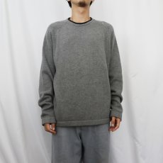 画像2: J.CREW ラグランコットンニットセーター L (2)