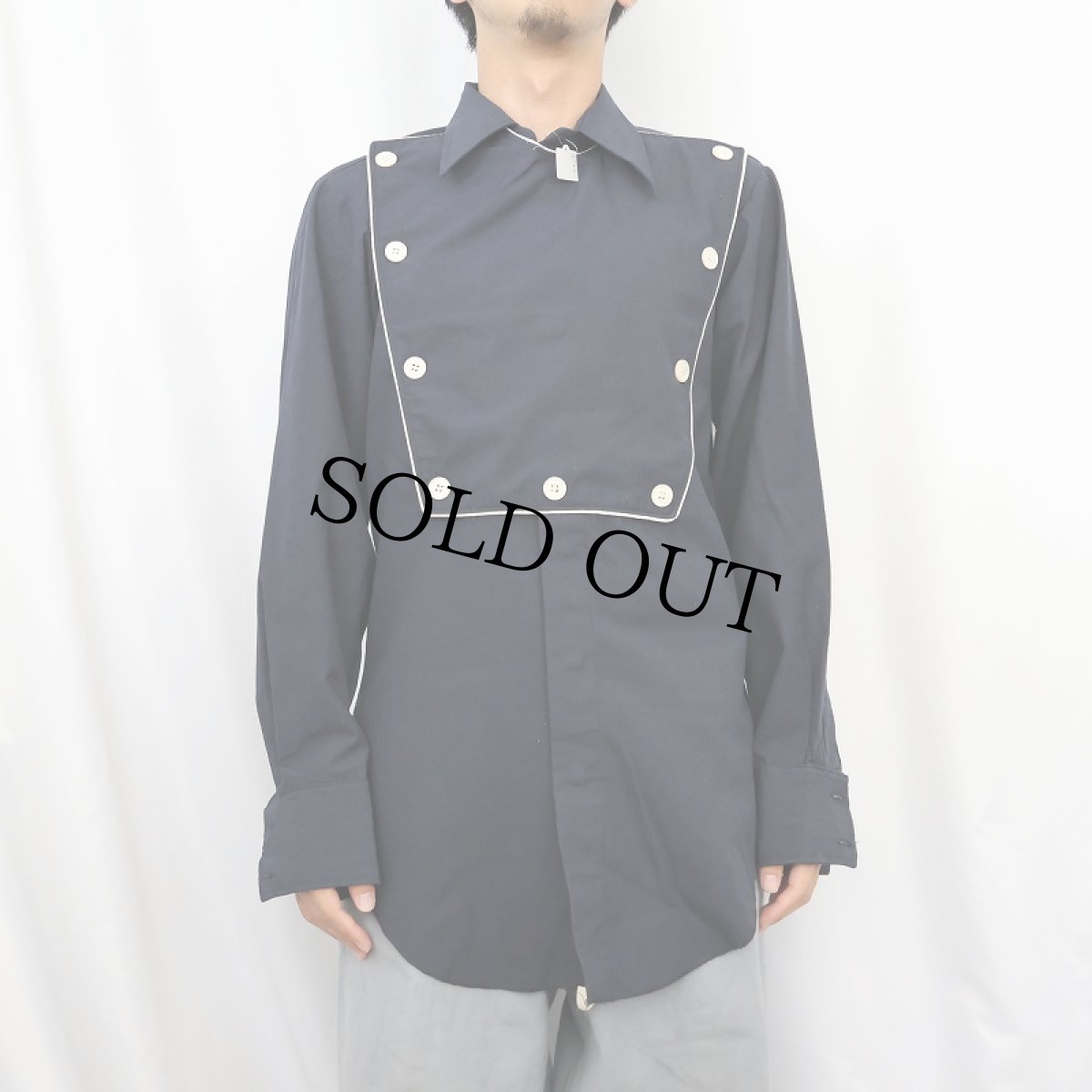 画像2: 70's H BAR C キャバルリーシャツ BLACK SIZE15 1/2 (2)