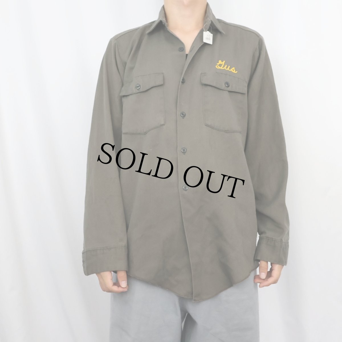 画像3: 60's Dickies "Pinette Electric" チェーン刺繍 ワークシャツ (3)