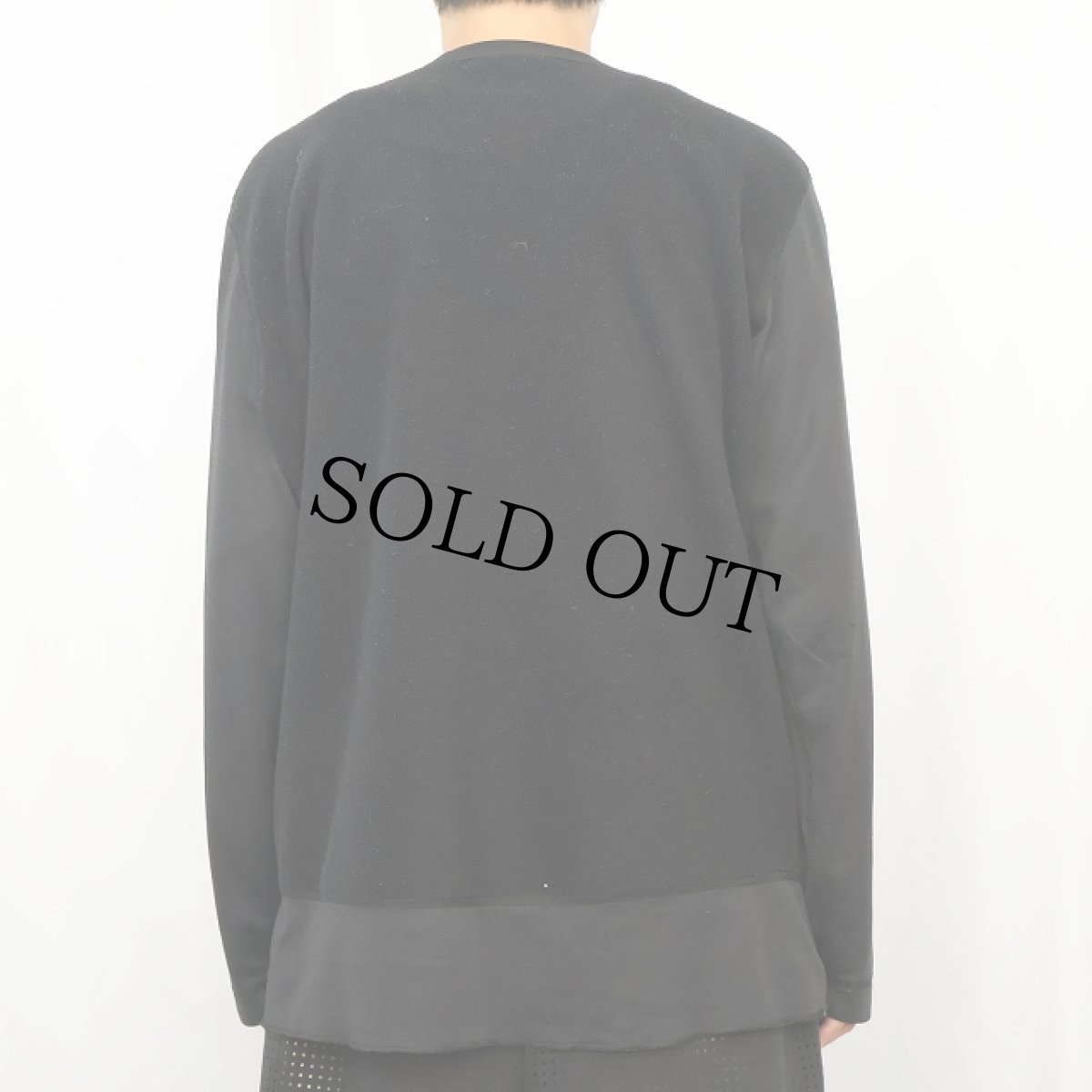 画像3: 2000's Patagonia USA製 "CAPILENE" 切り替えデザイン フリースロンT BLACK L (3)