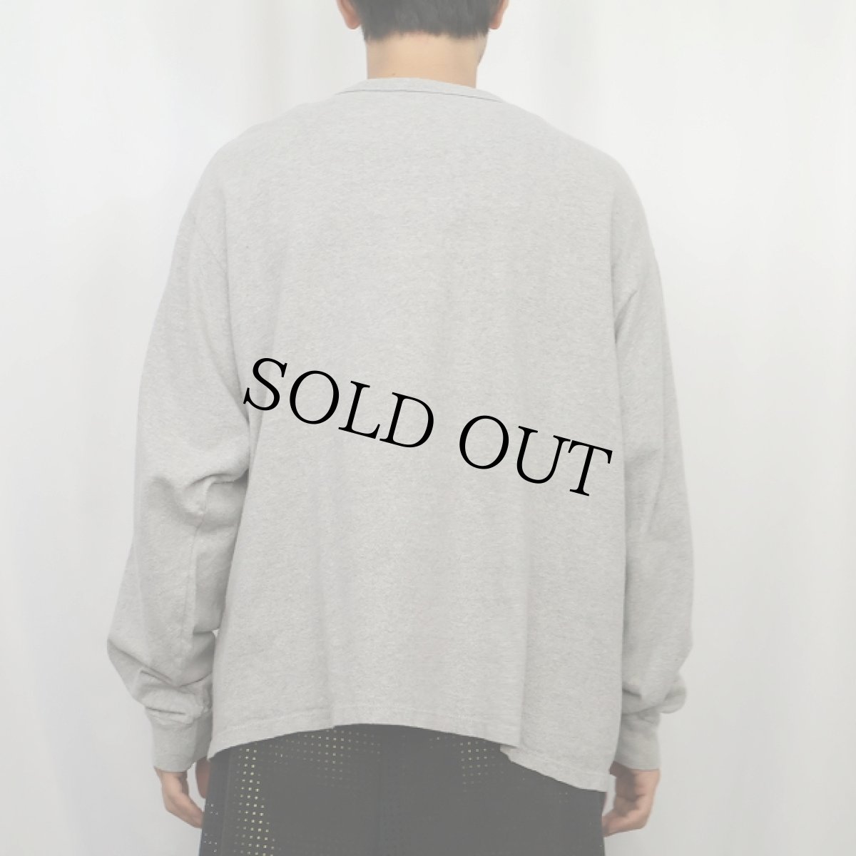 画像3: 80〜90's Champion 青刺繍タグ 後期 USA製 ロゴプリントロンT XL (3)