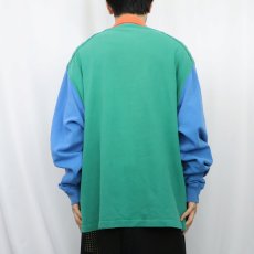 画像3: 90's POLO Ralph Lauren USA製 クレイジーパターン コットンラガーシャツ XL (3)