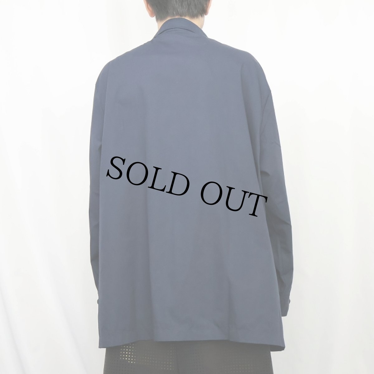 画像3: 70's MONTGOMERY WARD ポリコットン サファリシャツジャケット NAVY XL (3)