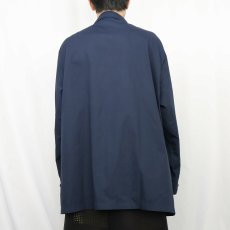 画像3: 70's MONTGOMERY WARD ポリコットン サファリシャツジャケット NAVY XL (3)