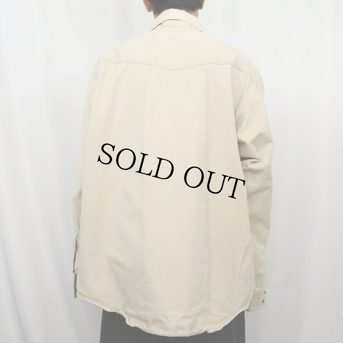 画像3: 90's ORVIS USA製 ハーフスナップ コットンプルオーバーシャツ L (3)