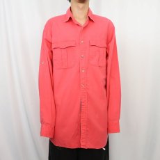 画像2: 80〜90's L.L.Bean USA製 コットンサファリシャツ XL TALL (2)