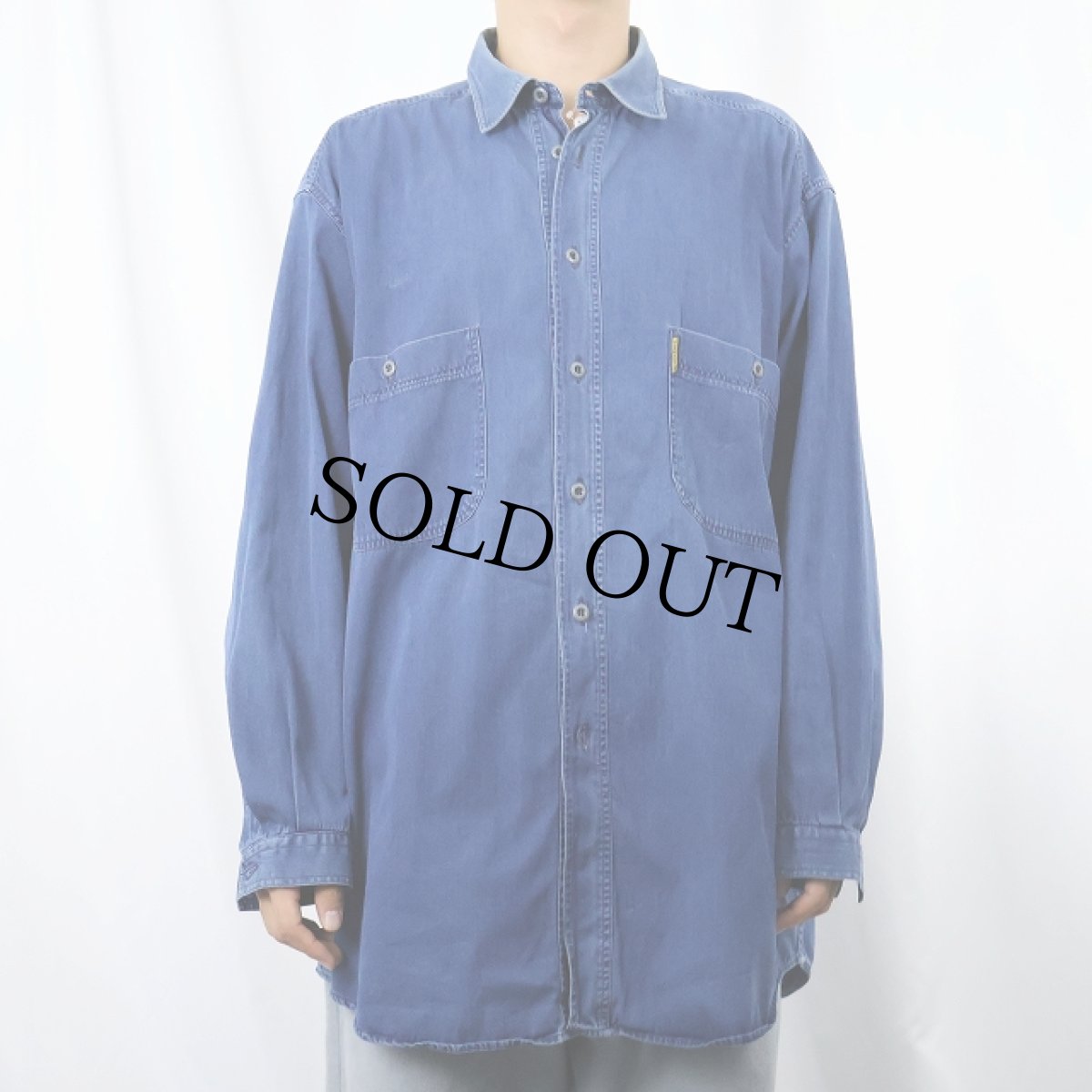 画像2: 90's〜 ARMANI JEANS シャツ L (2)