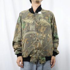 画像2: 90's RATTLERS USA製 リアルツリーカモ柄 コットンポリジャケット L (2)