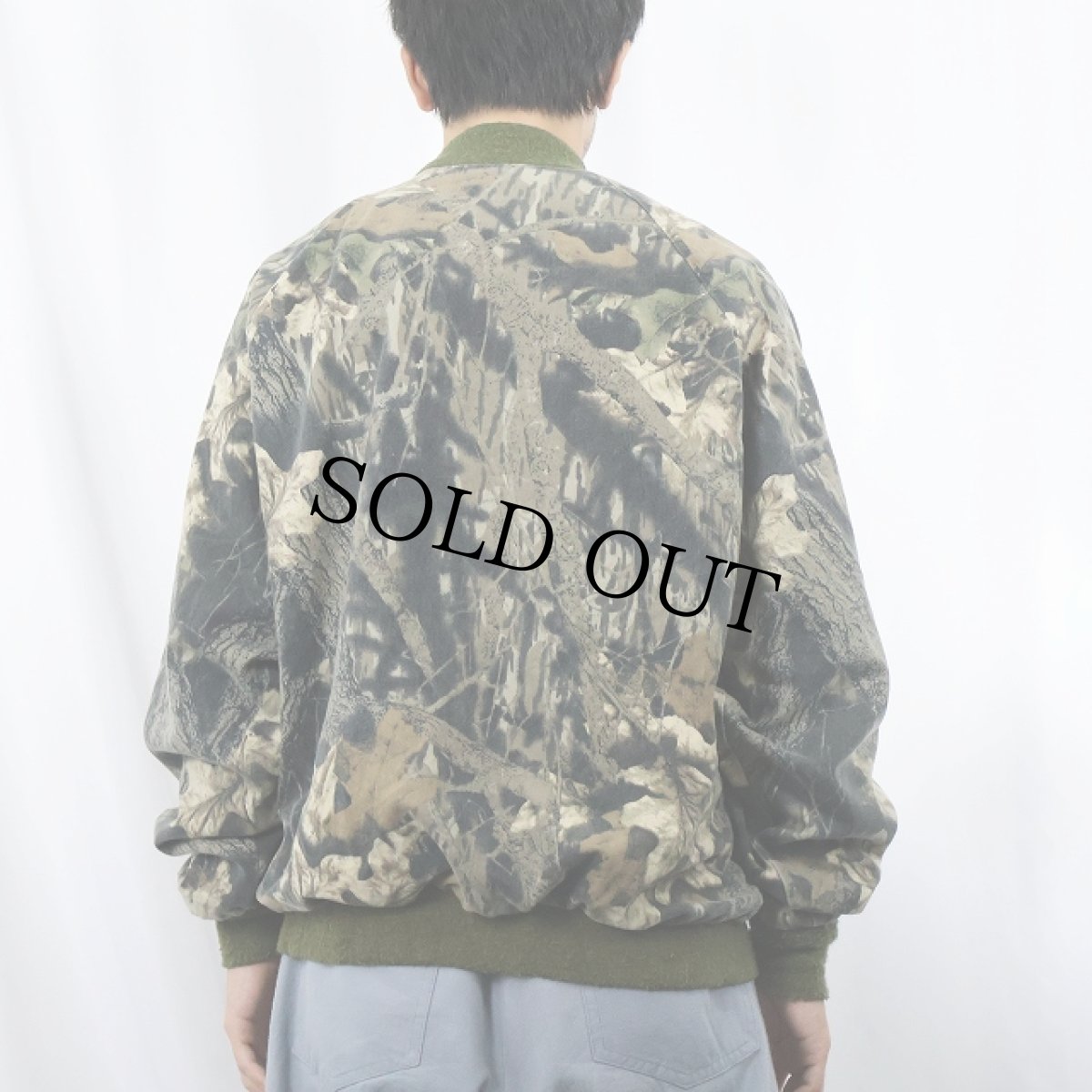 画像3: 90's〜 JERZEES リアルツリーカモ柄 コットンポリジャケット L (3)