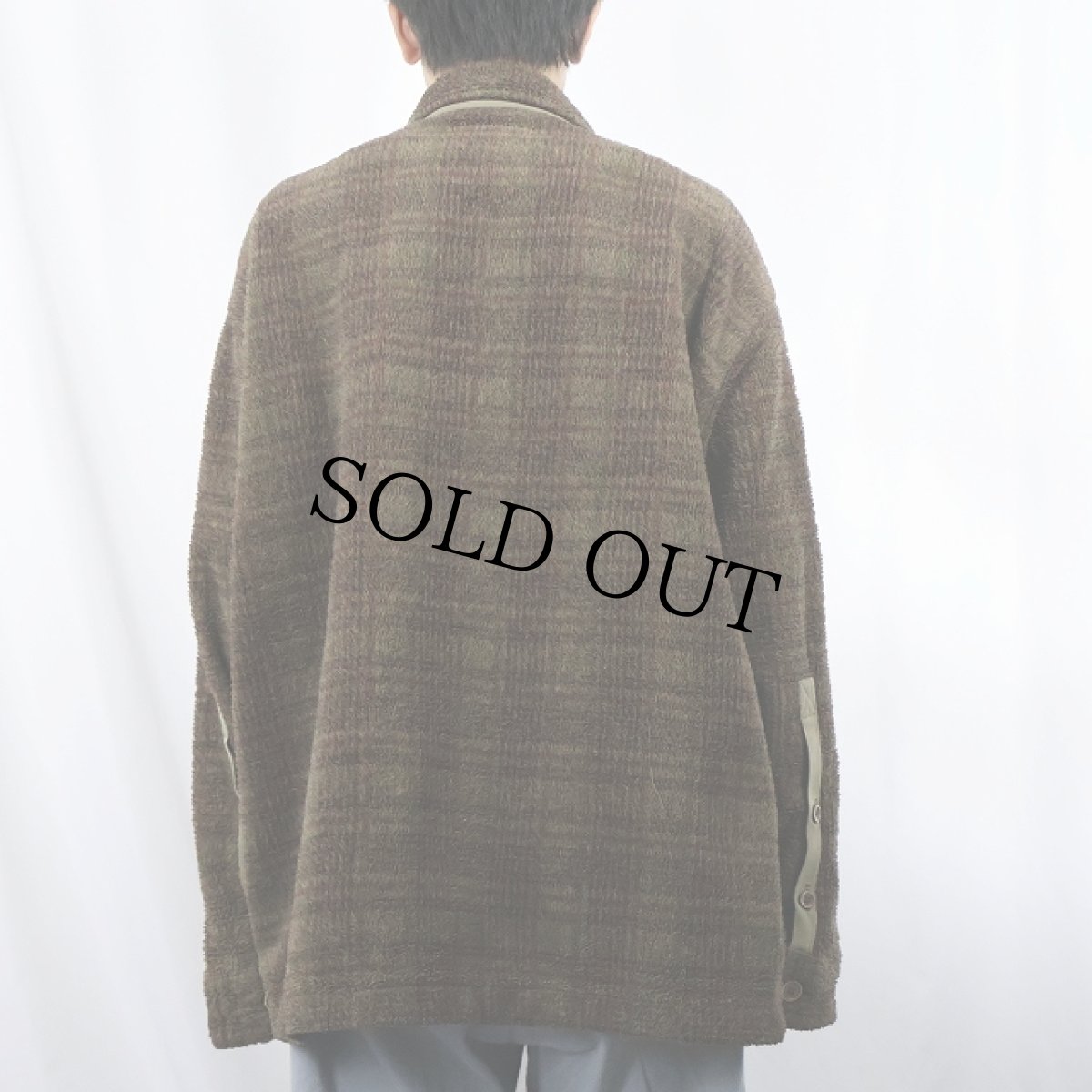 画像3: 90's〜 Coldwater Creek USA製 チェック柄 パイルフリースシャツジャケット XL (3)