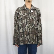 画像2: 80〜90's USA製 トレバークカモ柄 シャツジャケット XL (2)