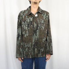 画像2: 80〜90's USA製 トレバークカモ柄 ハンティングジャケット L (2)