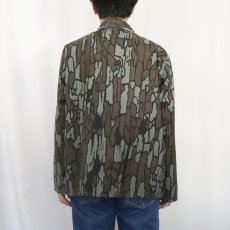 画像3: 80〜90's USA製 トレバークカモ柄 ハンティングジャケット L (3)