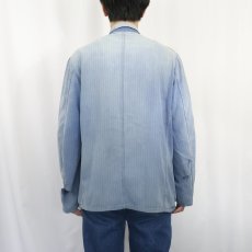 画像3: 60's〜 EURO コットンツイル ワークカバーオール (3)