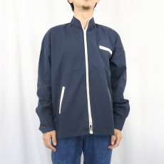 画像2: 70's Kmart コットンポリ ジップジャケット NAVY M (2)