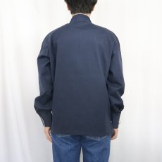 画像3: 70's Kmart コットンポリ ジップジャケット NAVY M (3)