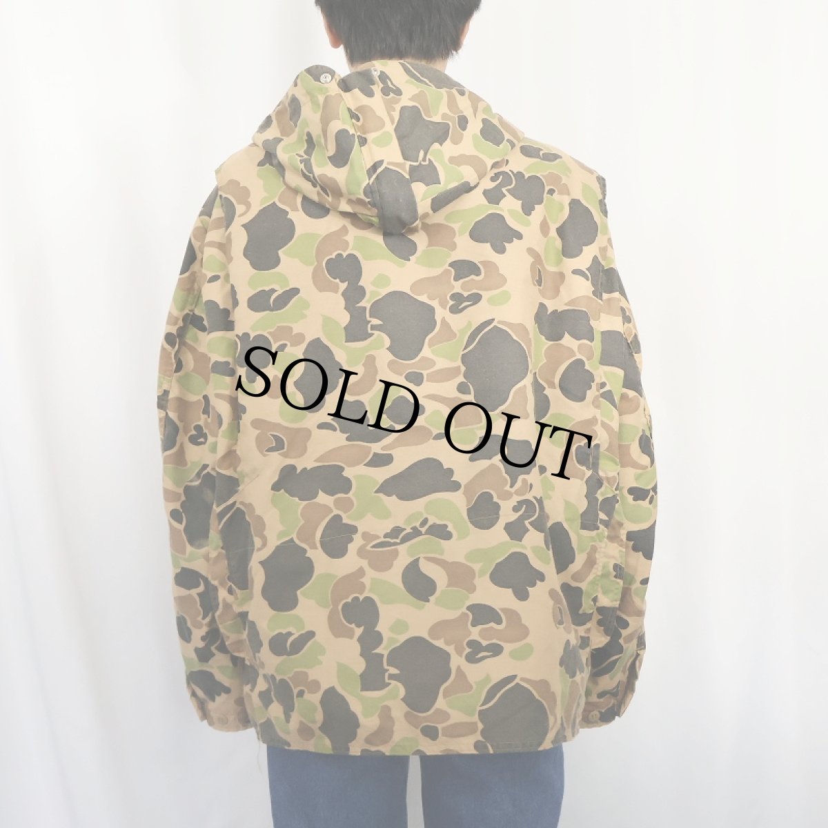 画像3: 70〜80's ダックハンターカモ柄 ラビットフード ハンティングジャケット (3)