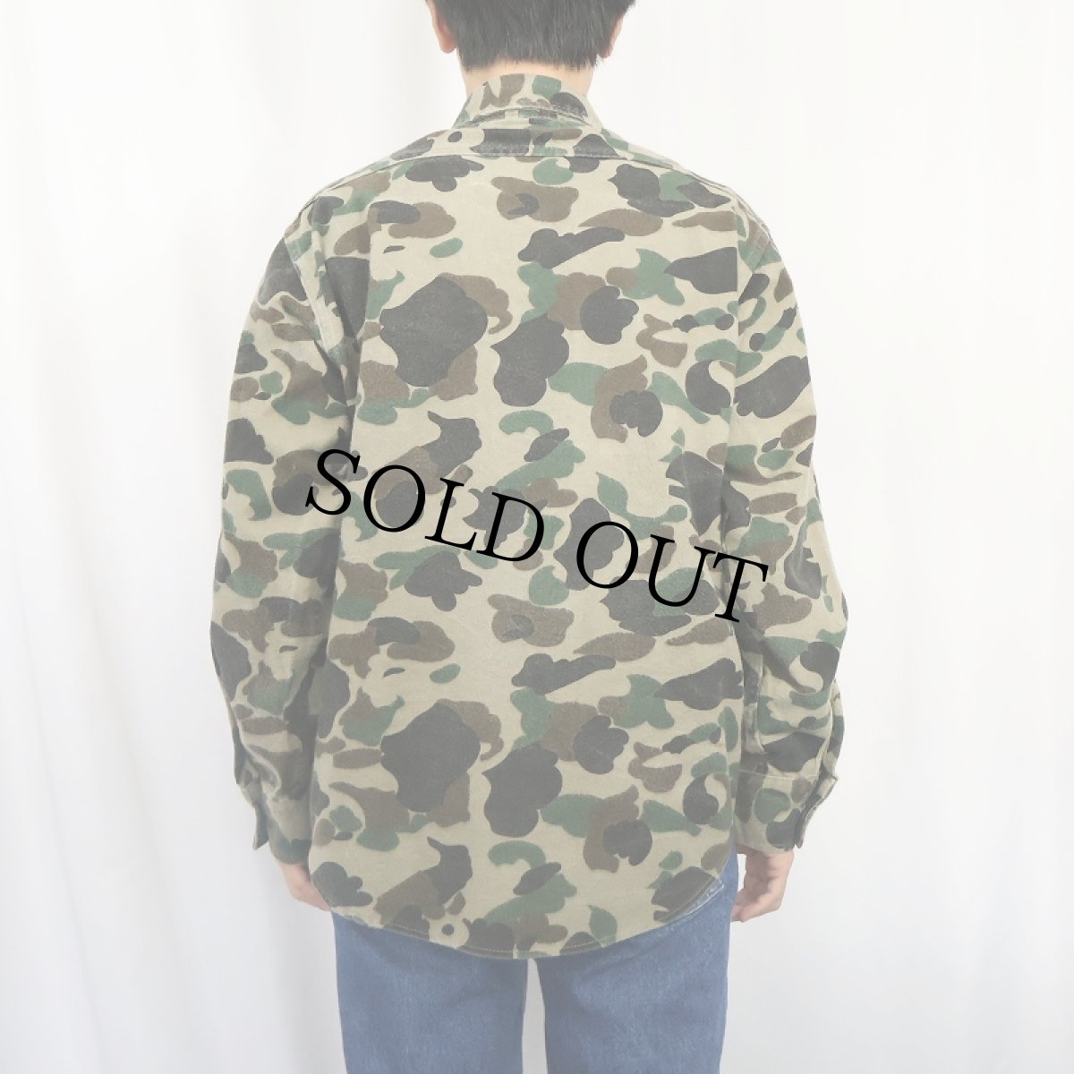 画像3: 90's Gander Mountain USA製 ダックハンターカモ柄 シャモアクロスシャツ L (3)