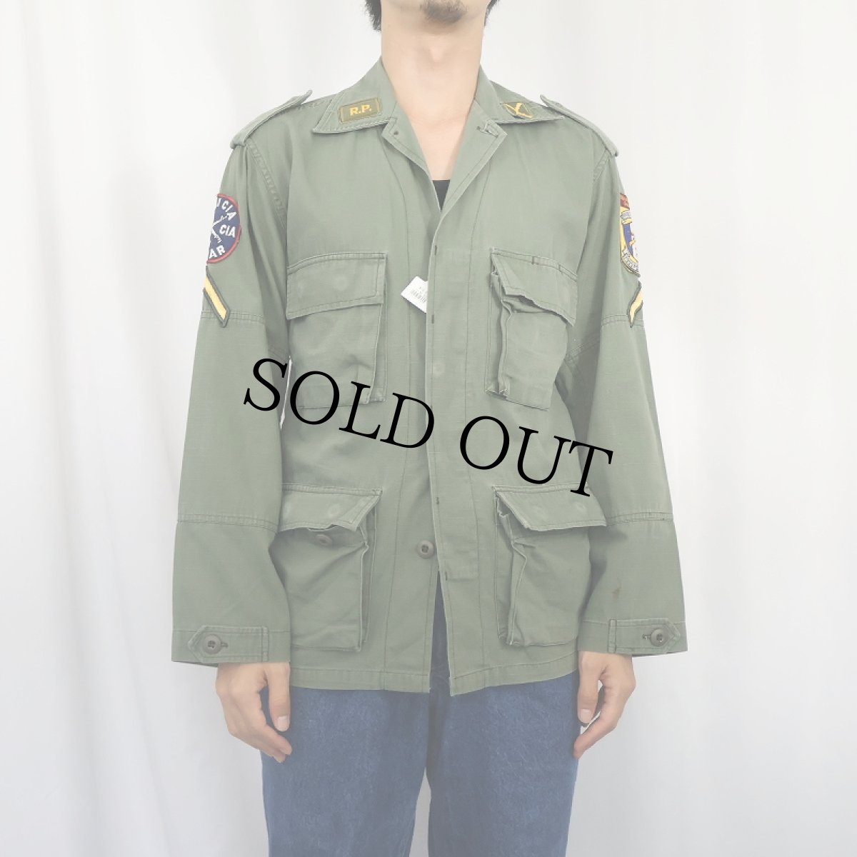 画像2: 60's Confecciones de Esperanza ワッペン付き フィールドジャケット SIZE30 (2)