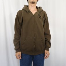 画像2: 90's TULTEX USA製 スウェットジップパーカー M (2)
