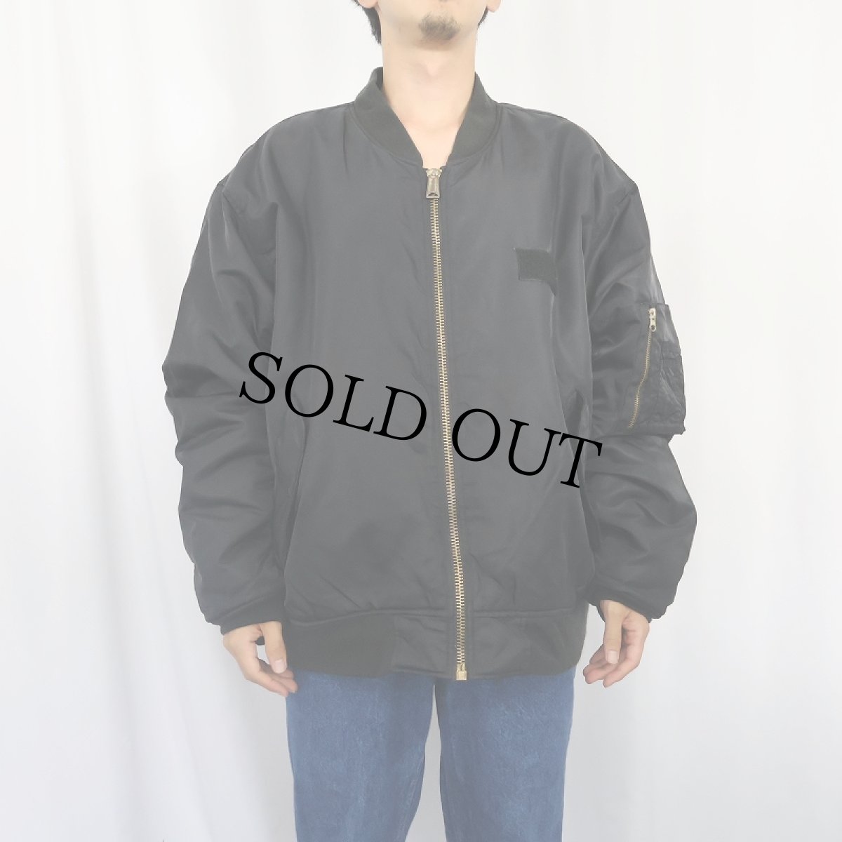 画像3: "MA-1 TYPE" フライトジャケット BLACK (3)