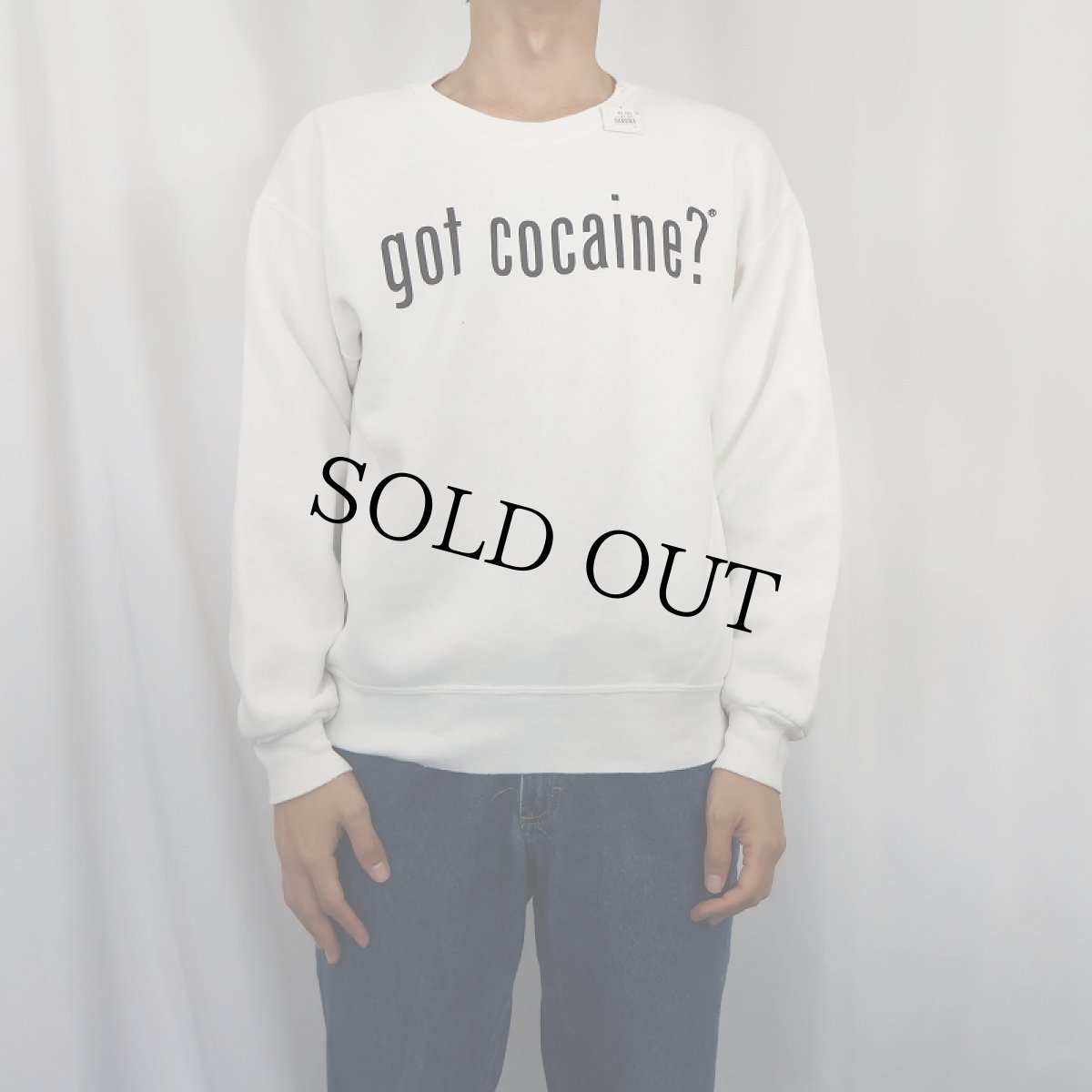 画像2: "got cocaine?" パロディプリントTシャツ (2)