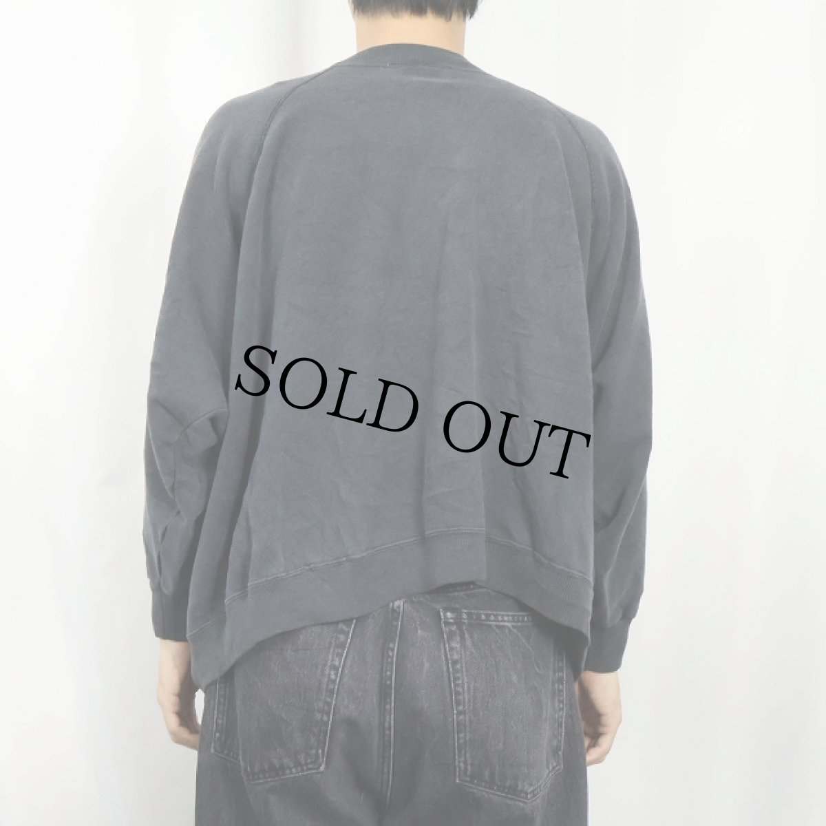 画像3: 80's USA製 "I'M NOT LISTENING" イラストプリント グランスウェット BLACK 2XL (3)