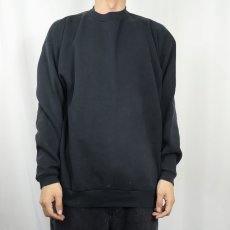 画像2: 90's TULTEX USA製 無地スウェット BLACK XL (2)