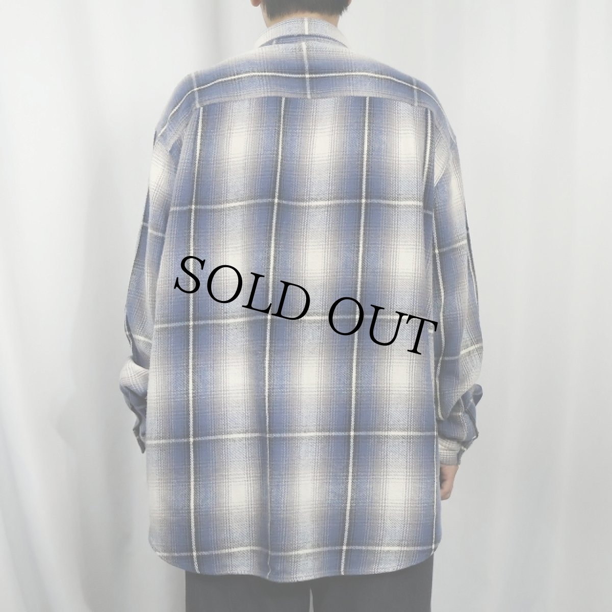 画像3: 90's GUESS JEANS オンブレーチェック柄 ヘビーネルシャツ XL (3)