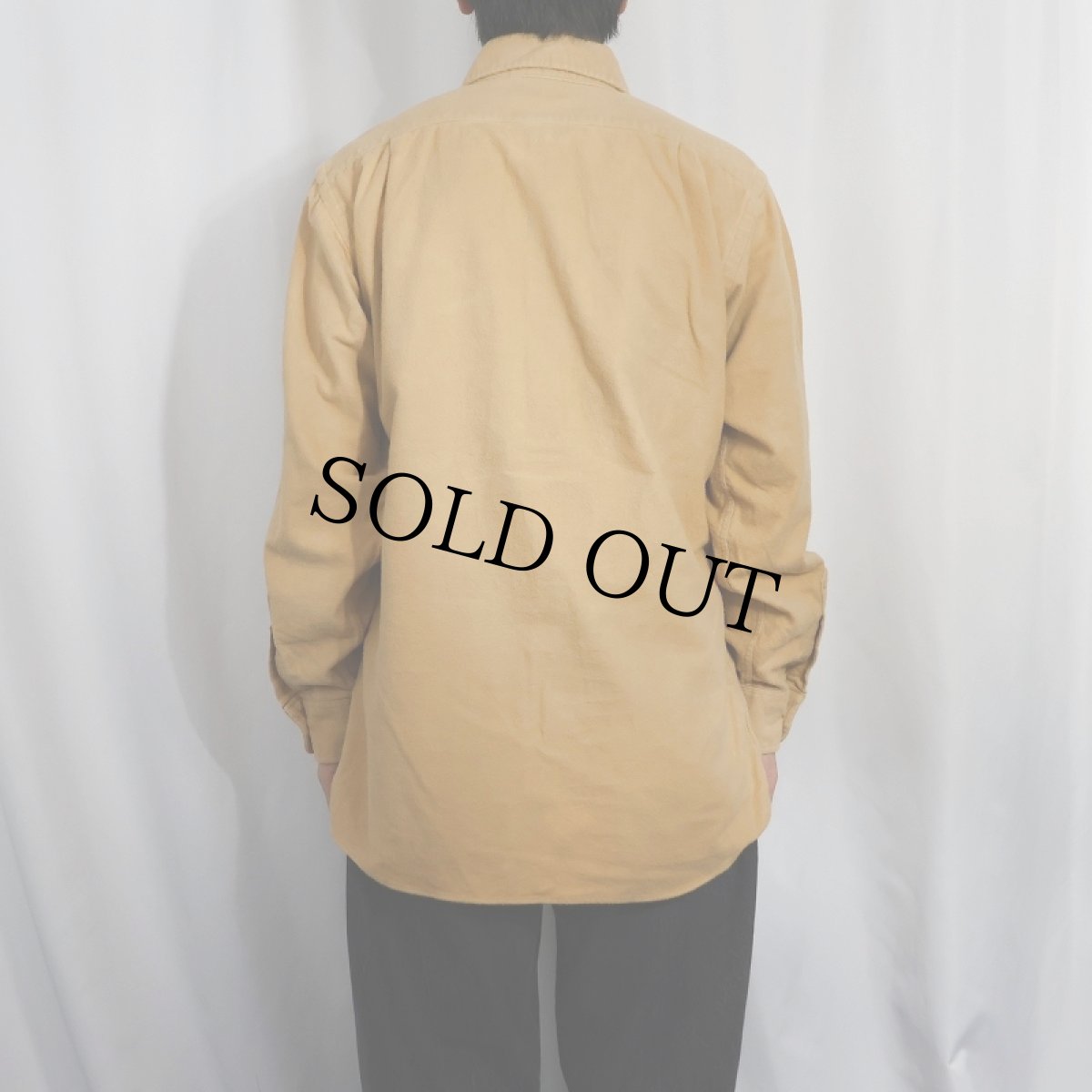 画像3: 80〜90's L.L.Bean シャモアクロスシャツ M (3)