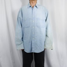 画像2: 90's GAP シャンブレーシャツ L (2)