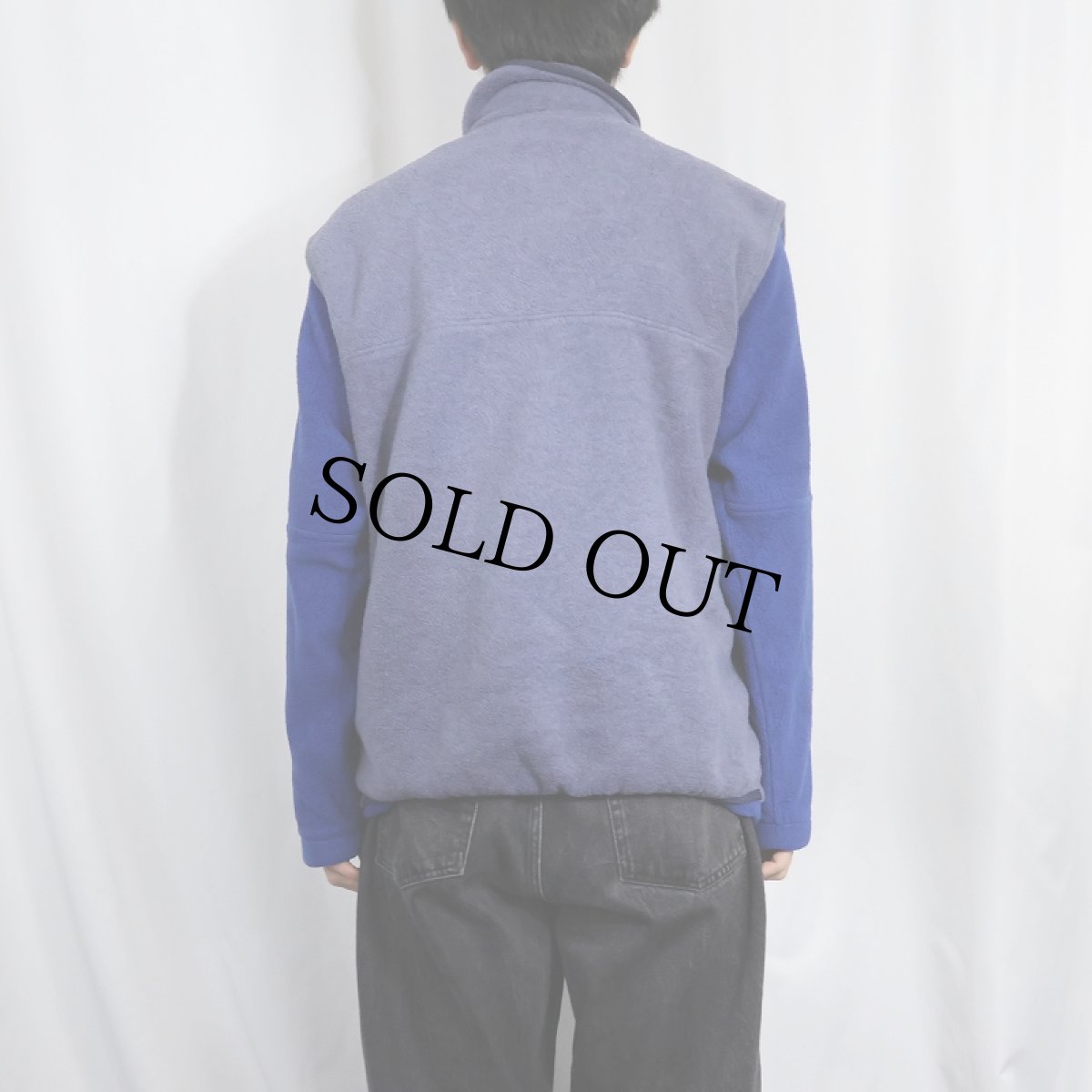 画像3: 90's L.L.Bean 筆記体ロゴ刺繍 フリースベスト  (3)