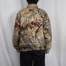 画像3: OUTFITTERS RIDGE リアルツリーカモ柄 キルティングライナー 中綿入りコットンジップジャケット M (3)
