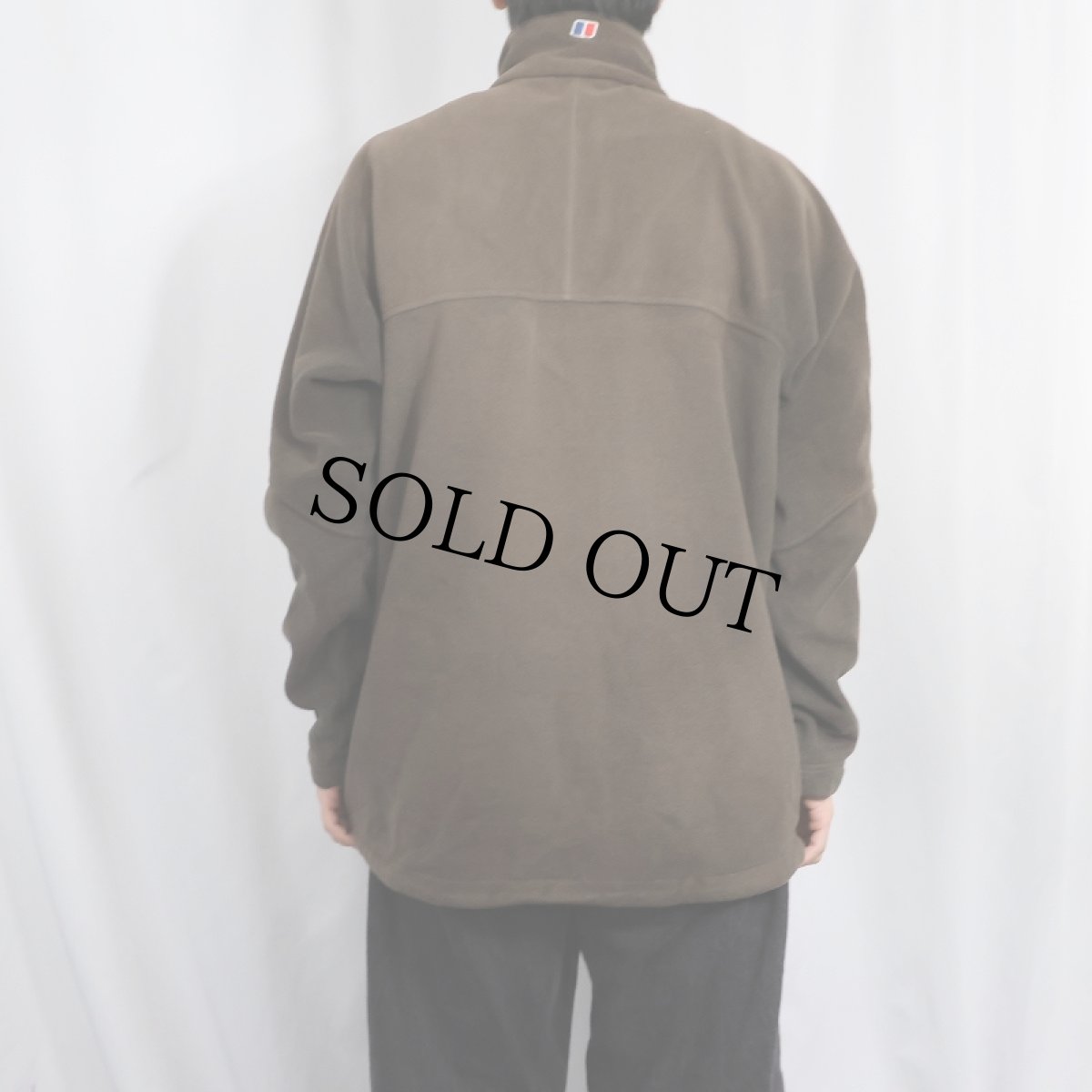 画像3: berghaus ロゴ刺繍 フリースジップジャケット L (3)