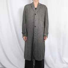 画像2: 50〜60's EURO 黒シャンアトリエコート SIZE48 (2)